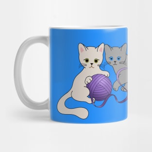 Kitten into Mischief, cute kitten Art Mug